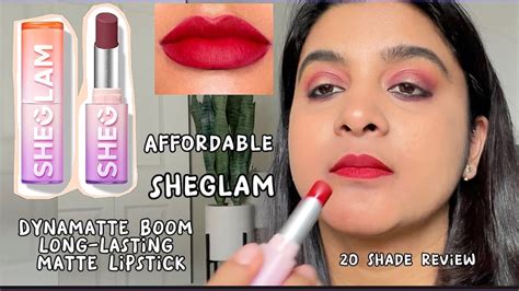 Sheglam Dynamatte Boom Long Lasting Matte Lipstick Shades Review