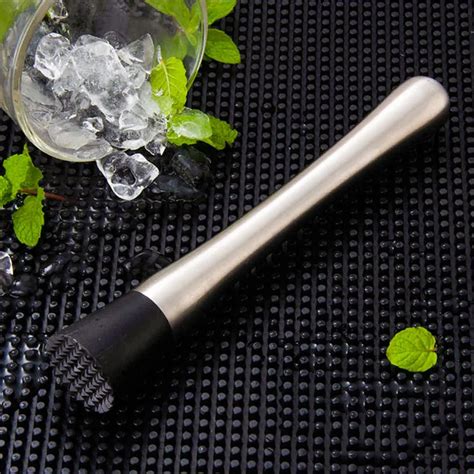 Inch Stainless Steel Cocktail Muddler Bar Mixer Cocktail Mojito