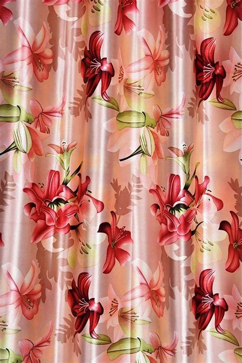 Polyester Multicolor Floral Printed Curtain Fabrics At Rs Meter In