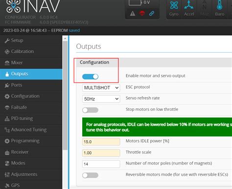 How does F405v3 FC use servos in INAV? – SpeedyBee