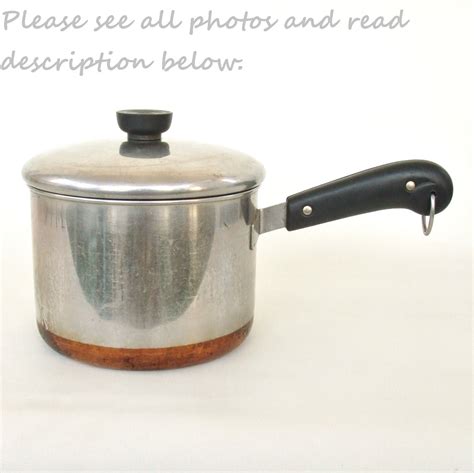 Revere Ware Cookware 3 Qt Pan Copper Clad Stainless Steel