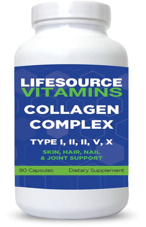 Lifesource Vitamins Collagen Multi Complex 1500 Mg 90 Capsules