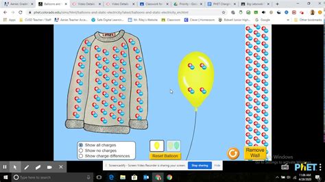 PhET Balloons And Static Electricity YouTube