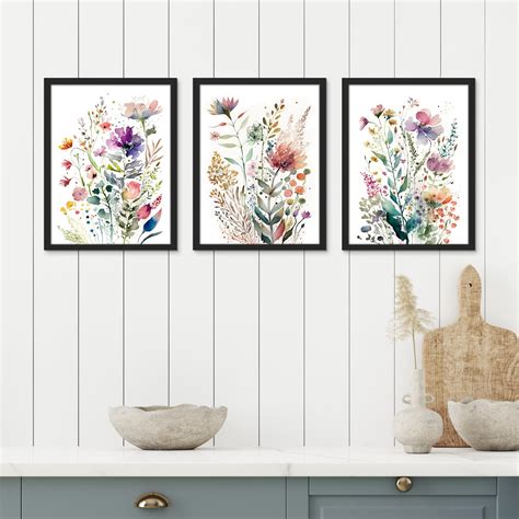 PixonSign Framed Canvas Print Wall Art Set Multicolor Vibrant