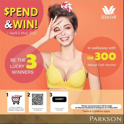 Parkson Wacoal Spend Win Promotion Apr May