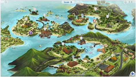 Sims 4 Island Living Map