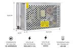 Fuente Switching 12v 10a Regulada Proteccion Tira Led Cctv X 3 Unidades