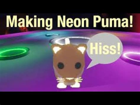 Making A Neon Puma In Adopt Me Youtube