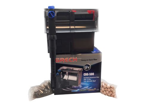 Grech/SunSun CBG-500 5W UV Sterilizer Hang-On Back Filter For 10-30gal ...