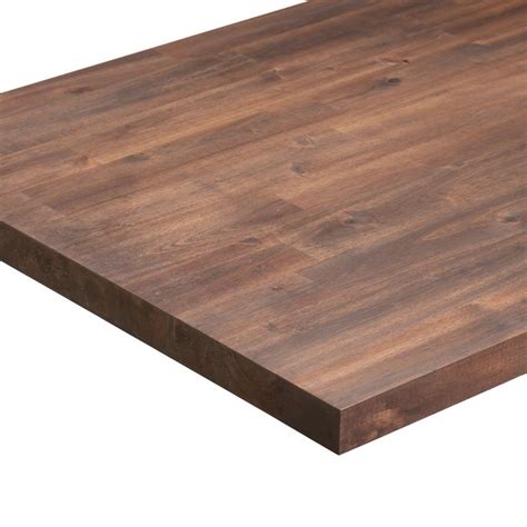 Sparrow Peak 4 Ft Espresso Stained Straight Butcher Block Acacia