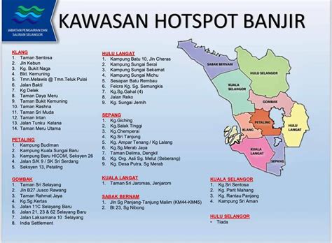 Banjir Kawasan Berisiko Hotspot Di Selangor Kosmo Digital