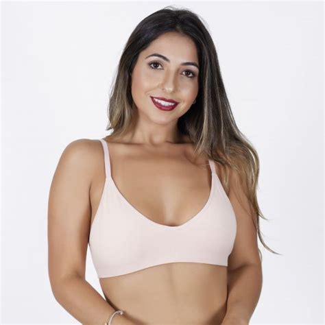 Sutiã Básico Nude em Algodão Egípcio sem Bojo Ahavá Store