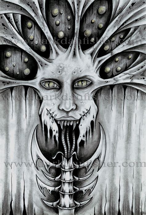 dark evil drawings