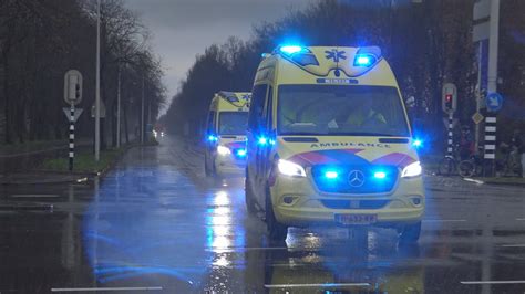 Diverse Ambulances Met Spoed Naar En Van Verschillende Meldingen In Den