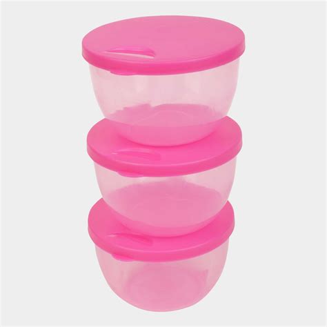 Home Select Air Tight Plastic Container Set Of 3 300 Ml X 3 Vishal Mega Mart India