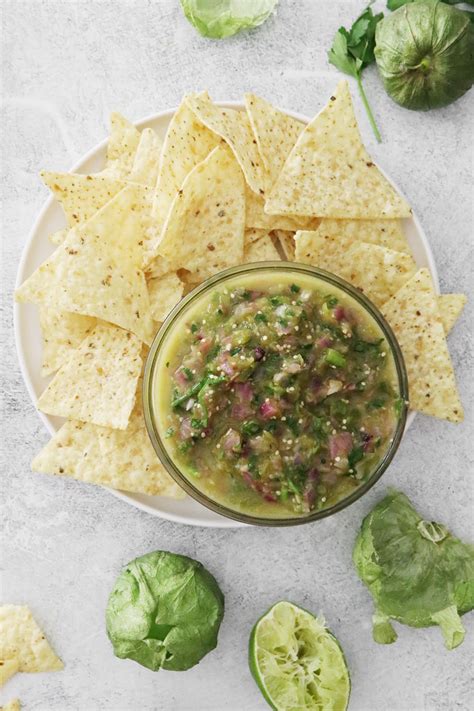 Tomatillo Green Chili Salsa Clean Green Simple