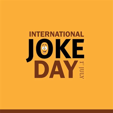 Premium Vector International Joke Day