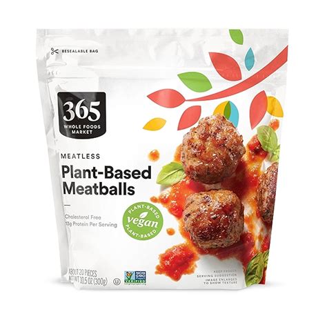 Frozen Meatless Plant Based Meatballs At Whole Foods Market