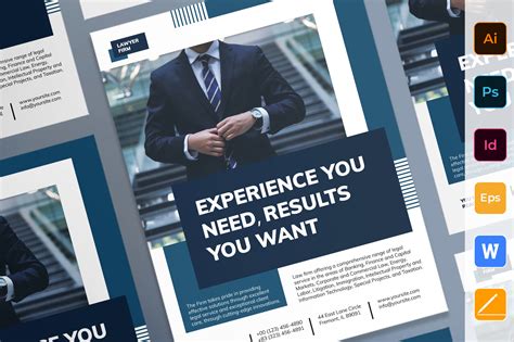 Law Firm Poster Template Graphic By Amber Graphics Creative Fabrica