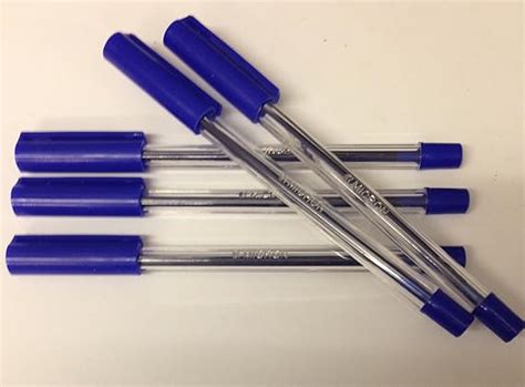 20x Blue Micron Ballpoint Pens Medium Point Blue Biros Uk