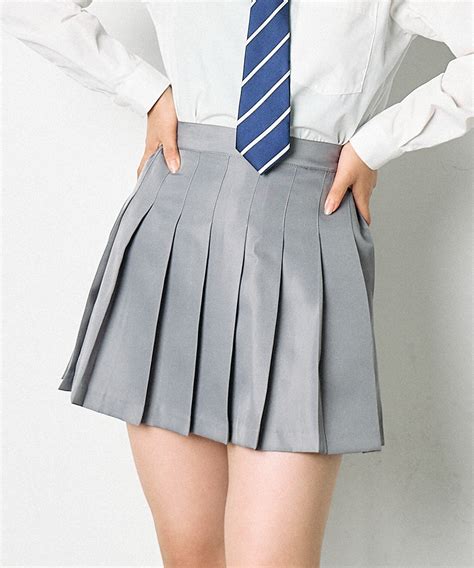 ポケット付き無地プリーツスカート 制服 学校 品番：wg010086494 ｜wego【women】（ウィゴー）のレディースファッション通販