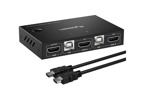 2 Ports Kvm Switch Hdmi Usb Hdmi Switches For 2 Computers Share