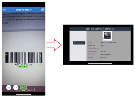 Scan Barcodes Using Power Apps Barcode Reader Display Product