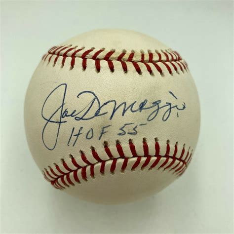 Joe Dimaggio Autographed Baseball Memorabilia And Mlb Merchandise