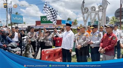 Dilepas Gubernur Sumbar Polda Gelar Uji Coba Sistem Satu Arah Sicincin