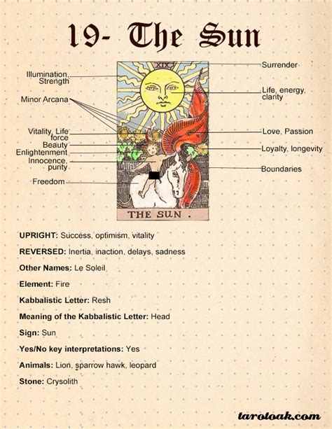 The Sun Tarot Card Meaning