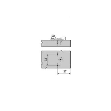 Крестовая ответная планка для петель BLUM MODUL | Петли Basic line ...