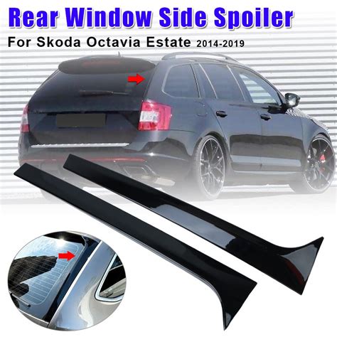 Car Spoiler Sticker Strips Rear Windshield Wing Canard Splitter Window Automotive Accessories