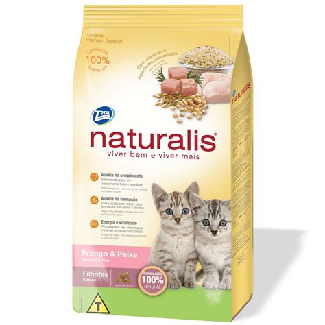 Ração Total Naturalis Frango E Peixe Para Gatos Filhotes 10 1 Kg