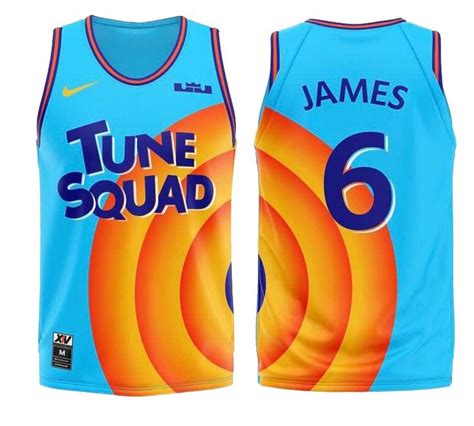 Lebron James Space Jam Tune Squad 6 Jersey In 2024 Tune Squad Squad