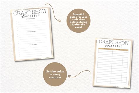 Craft Fair Planner Craft Show Planner Craft Show Checklist Craft