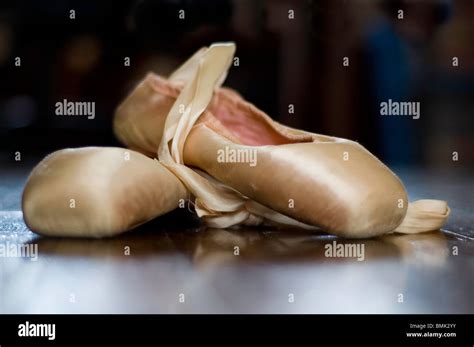 Worn And Well Used Ballet Shoes Stock Photo Alamy