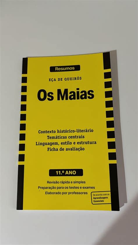 Livro De Resumos Os Maias Buarcos Olx Portugal