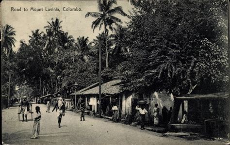 Ansichtskarte Postkarte Colombo Ceylon Sri Lanka Road Akpool De