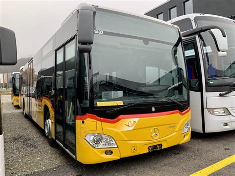 Neuer MB C2 hybrid 11402 für PostAuto Regie Aeschi b Bus bild de