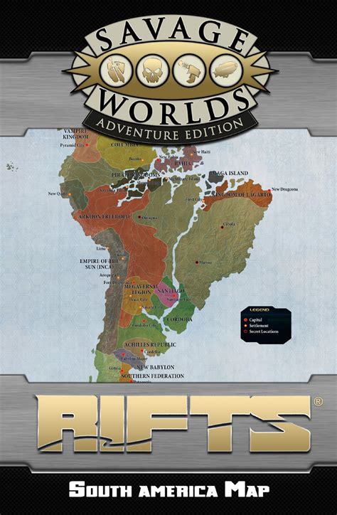 Rifts For Savage Worlds Map Of South America Pinnacle Entertainment