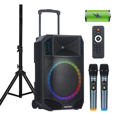 S 1501 15 Inch Portable Wireless PA Speaker System 1600W Active