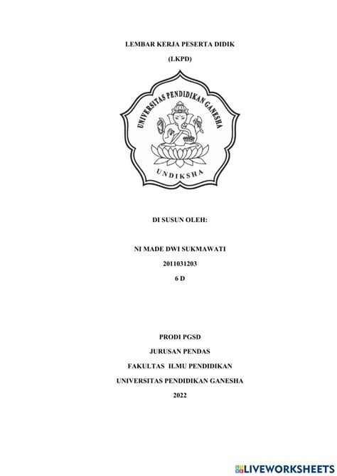 bermain  lingkungan  worksheet  worksheets