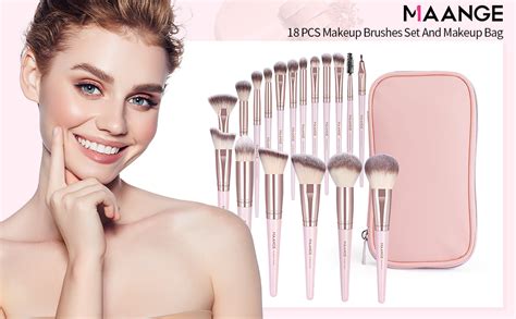 Make Up Pinsel 18 Pcs Professionelles Make Up Pinsel Set Lidschatten