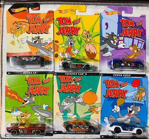 Hot Wheels Tom Jerry Complete Set Of Brand New