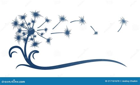 The Symbol of Dandelion Flower. Stock Vector - Illustration of botanic ...