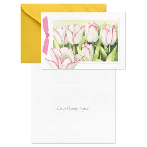 Marjolein Bastin Tulips And Bunny Assorted Easter Cards Pack Of 6