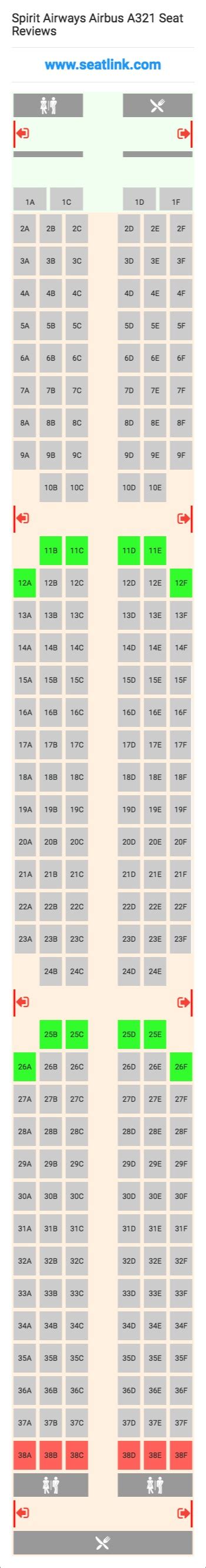 Seat Map Airbus A321 200 Spirit Airlines Best Seats In The Plane Porn