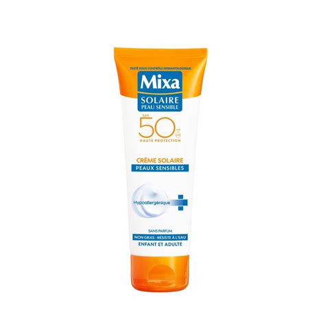 Mixa Solaire Peau Sensible Crème Solaire Tolérance Optimale SPF 50 75