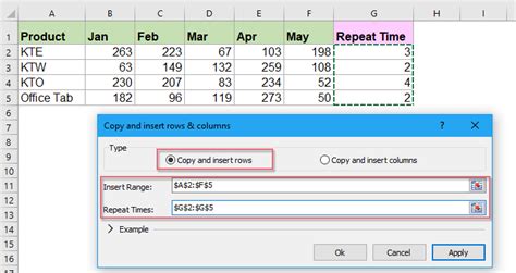 How To Copy And Insert Row Multiple Times Or Duplicate The Row X Times In Excel