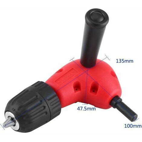 Adaptateur de Mandrin à Angle Droit Auto Serrant pour Perceuse